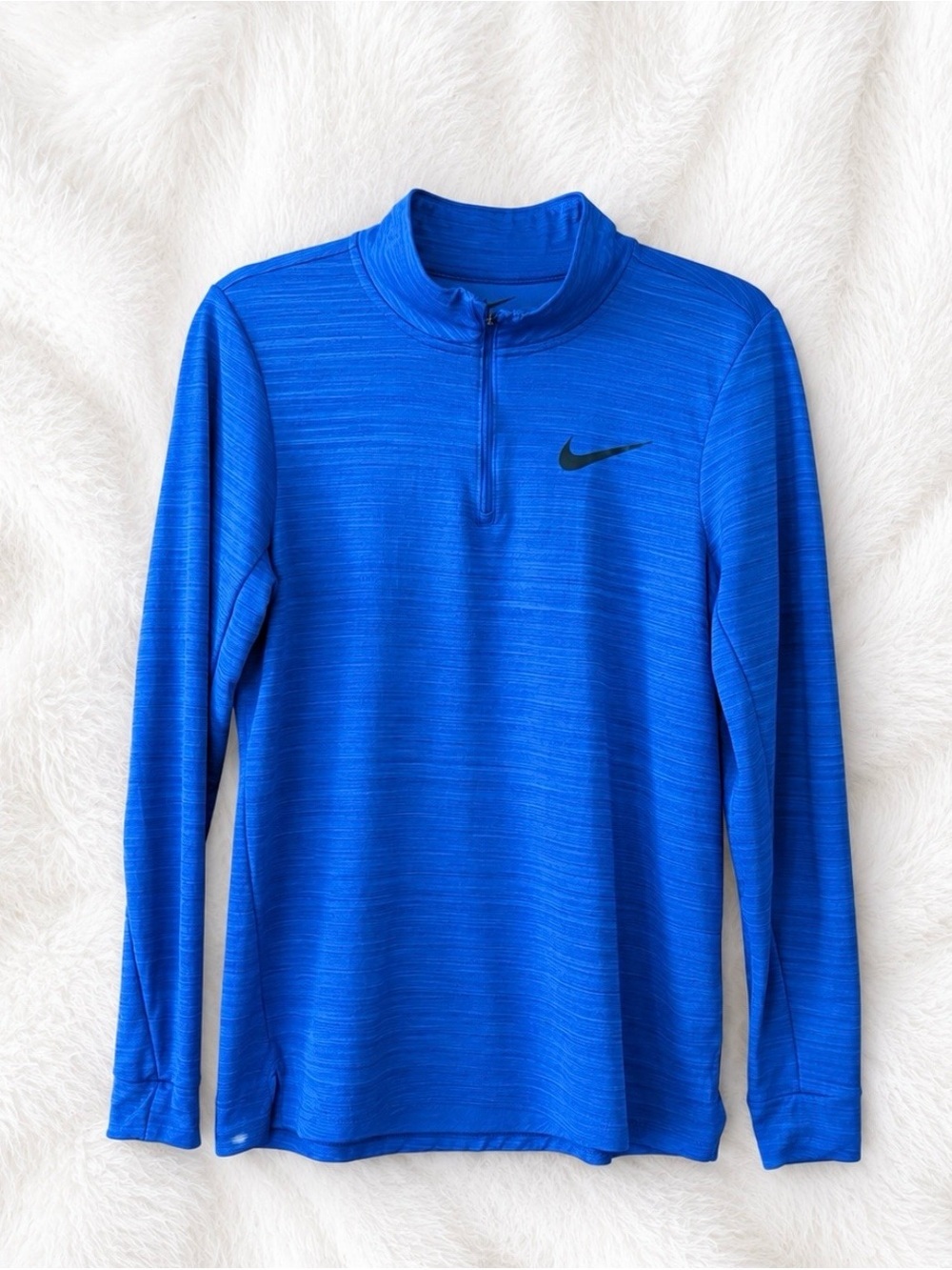 Nike Royal Blue Quarter-Zip Performance Pullover| Size Small